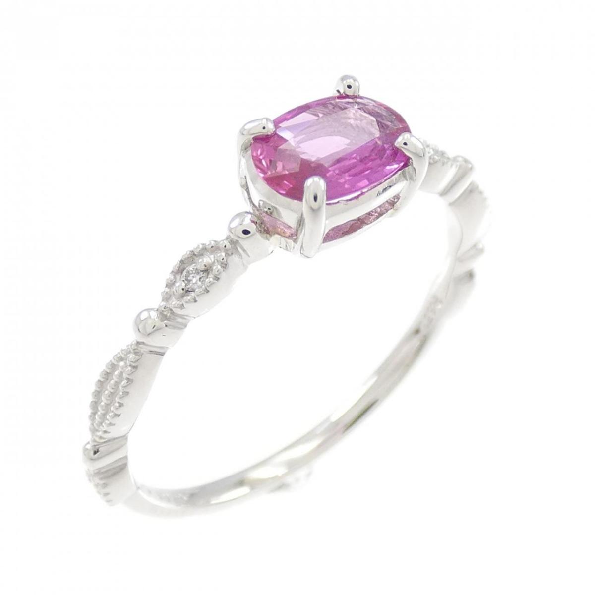 【KOMEHYO】 【新品】PT サファイヤ リング 0.464CT【新品】 【コメ兵】