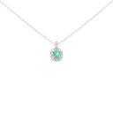 【新品】PT エメラルド ネックレス 0.10CT【新品】
