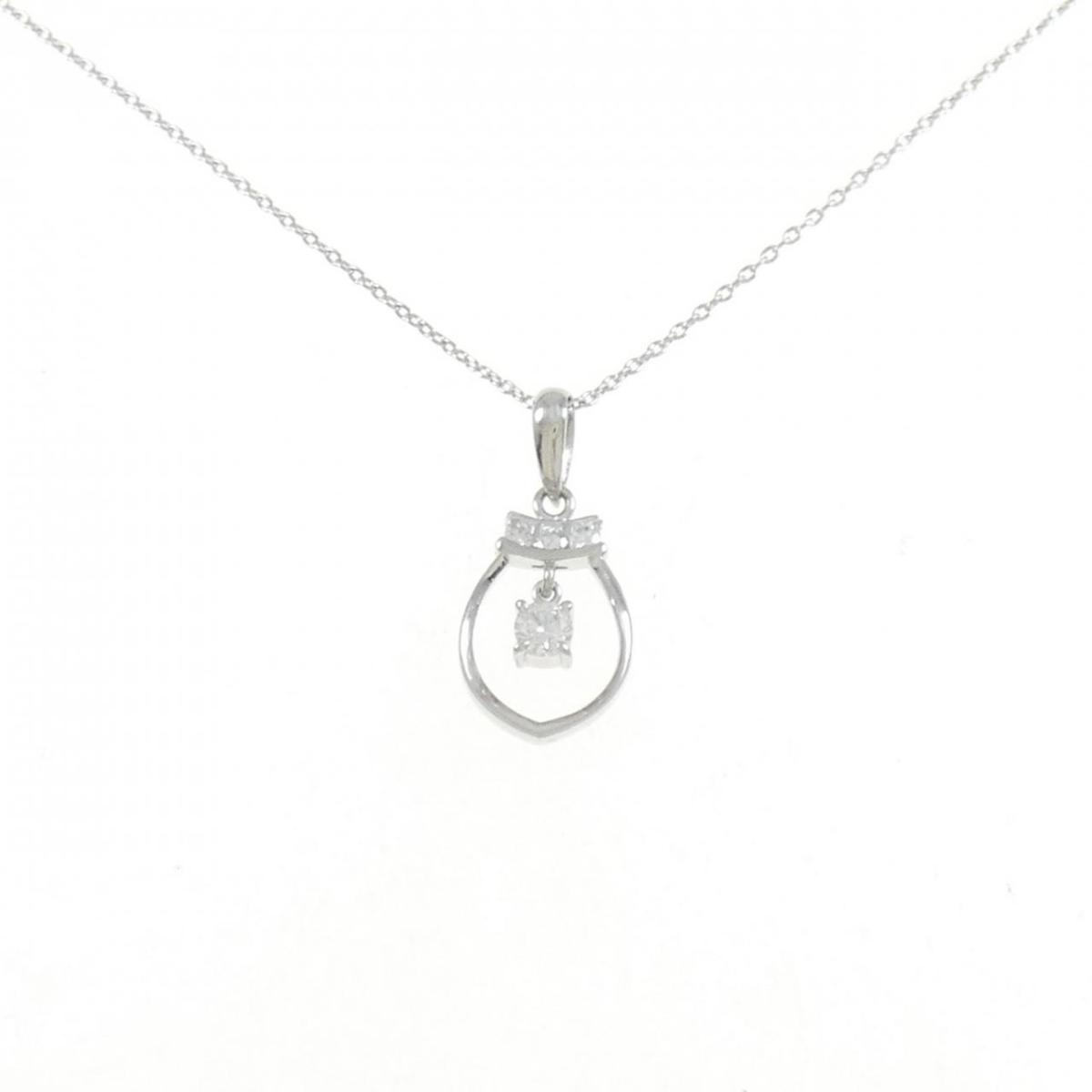 【KOMEHYO】 PT ダイヤモンド ネックレス 0.11CT【中古】 【コメ兵】