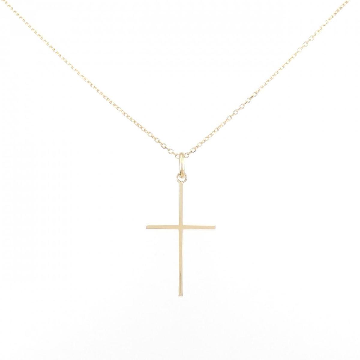 【KOMEHYO】 K18YG クロス ネックレス【中古】 【コメ兵】