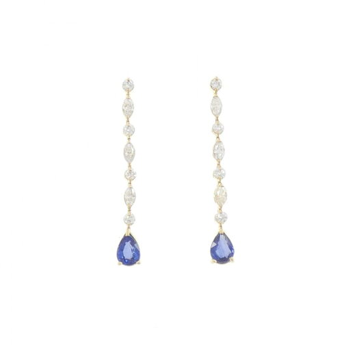 【新品】K18YG サファイヤ ピアス 0.74CT【新品】 【新品】K18YG サファイヤ ピアス 0.74CT【新品】