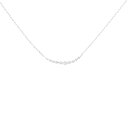 K18WG ダイヤモンド ネックレス 0.10CT【中古】