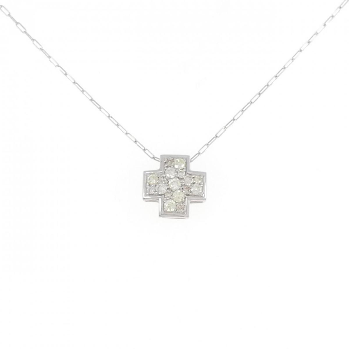【KOMEHYO】 K18WG ダイヤモンド ネックレス 0.30CT【中古】 【コメ兵】