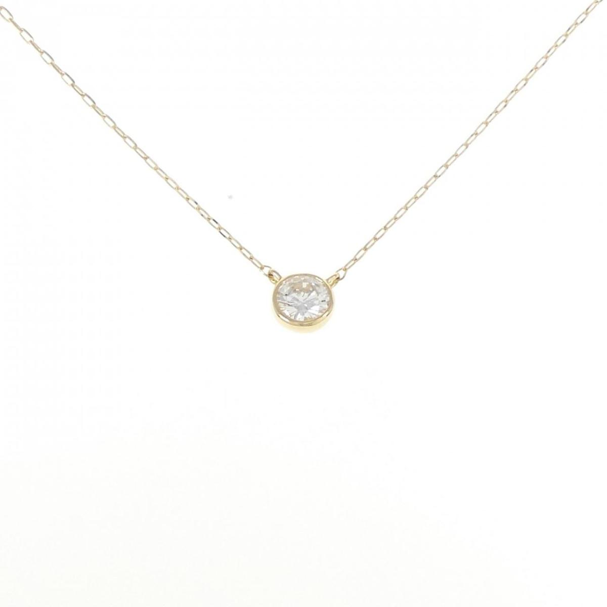 【リメイク】K18YG ダイヤモンド ネックレス 0.15CT【中古】