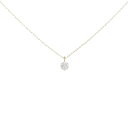 【リメイク】K18YG ソリティア ダイヤモンド ネックレス 0.10CT【中古】(4)