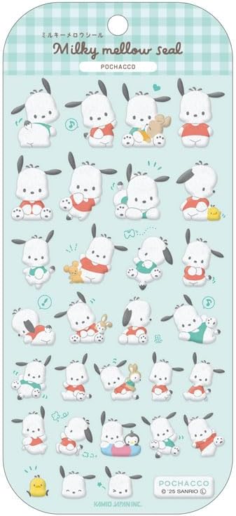 《ゆうパケット配送》カミオジャパン ポチャッコ ミルキーメロウシール 288911のサムネイル