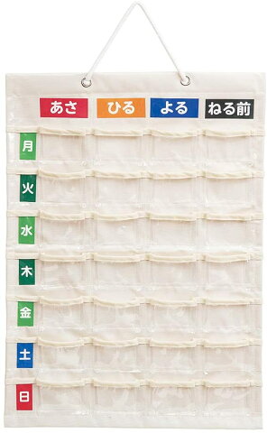 《ネコポス配送》ナカバヤシお薬カレンダー 壁掛タイプ Mサイズ IF-3011