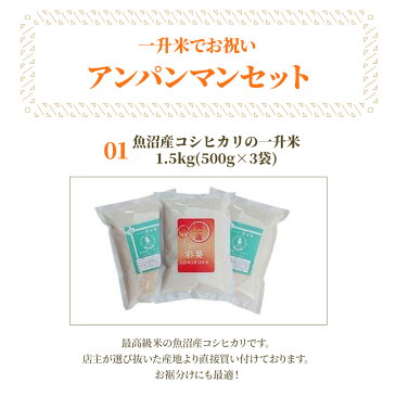 【スーパーセール限定!ポイント2倍】一升 餅 代わり 【小分け 一升米】 セット 送料無料☆\一生幸せ米/☆ 1歳 誕生日 ベビー アンパンマン リュックセット 名前入り 選び取りカード ガーランド おすそ分け