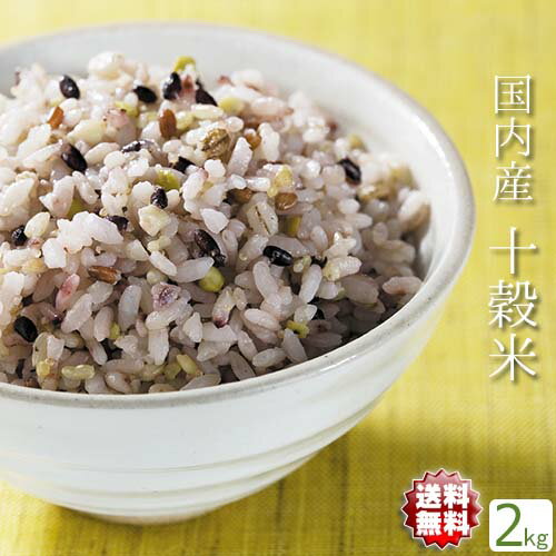 雑穀米 送料無料 国産 十穀米 2kg