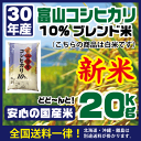 白米 平成29年産新米 富山コシヒカリ10% 20kg 新米...