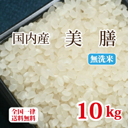 美膳 国内産100％ブレンド米 無洗米 10kg 白米 安い お得米 10kg×1 送料無料