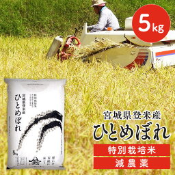 【令和5年産】白米 米 送料無料 特別栽培米 ひとめぼれ 宮城県登米産 5kg 減農薬米 宮城県産ひとめぼれ 5キロ 5キロ 精米 減農薬 ヒトメボレ お米 コメ おこめ ご飯 ごはん【TD】【米TRS】