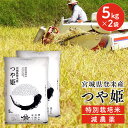 白米 米 令和5年産 送料無料 宮城県産 つや姫 特別栽培米 10kg（5kg×2）特別栽培米 減農薬米 ツヤ姫 10キロ 減農薬 つやひめ ツヤヒメ ご飯 ごはん お米 おこめ コメ 米10キロ お米10キロ 米10kg 宮城県産つや姫