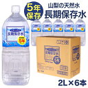 【6本セット】保存水 2L×6本 天然水 ミネラルウォーター 5年保存 長期保存 非常食 防災食 水 2000ml 6本 保存水 ペットボトル 長期保存 山梨 サーフビバレッジ【D】【代引き不可】 その1