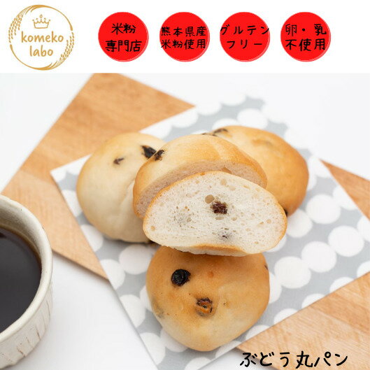 グルテンフリー 熊本県産の米粉使用 卵や乳製品を使用せずに米粉でフワフワに仕上げました 代替え給食や離乳食 アレルギー対応にご利用ください 米粉パン アレルギー対応 代替え給食 卵不使用 乳製品不使用 体質改善 美腸 ダイエット米粉ぶどう丸パン詰め合わせ4個入り