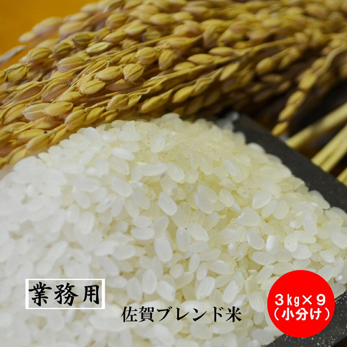 佐賀県産　厳選ブレンド米　白米27kg（3kg×9）（2升×9）米　お米　送料無料