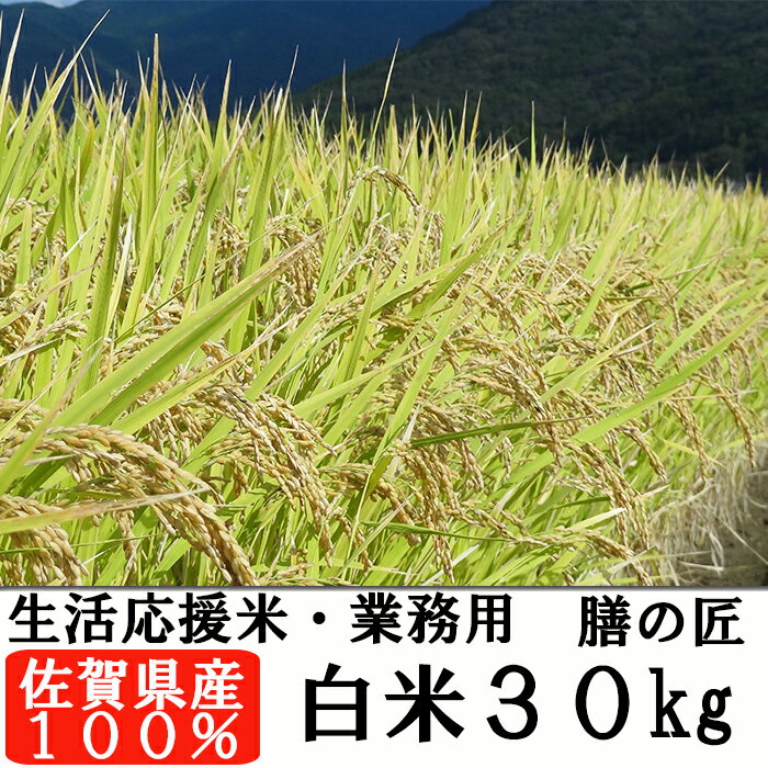 【白米 30kg】【送料無料】佐賀県産　ブレンド米　膳の匠【生活応援米・業務用】【米　お米】【九州産】【激安】【米】【10kg×3】