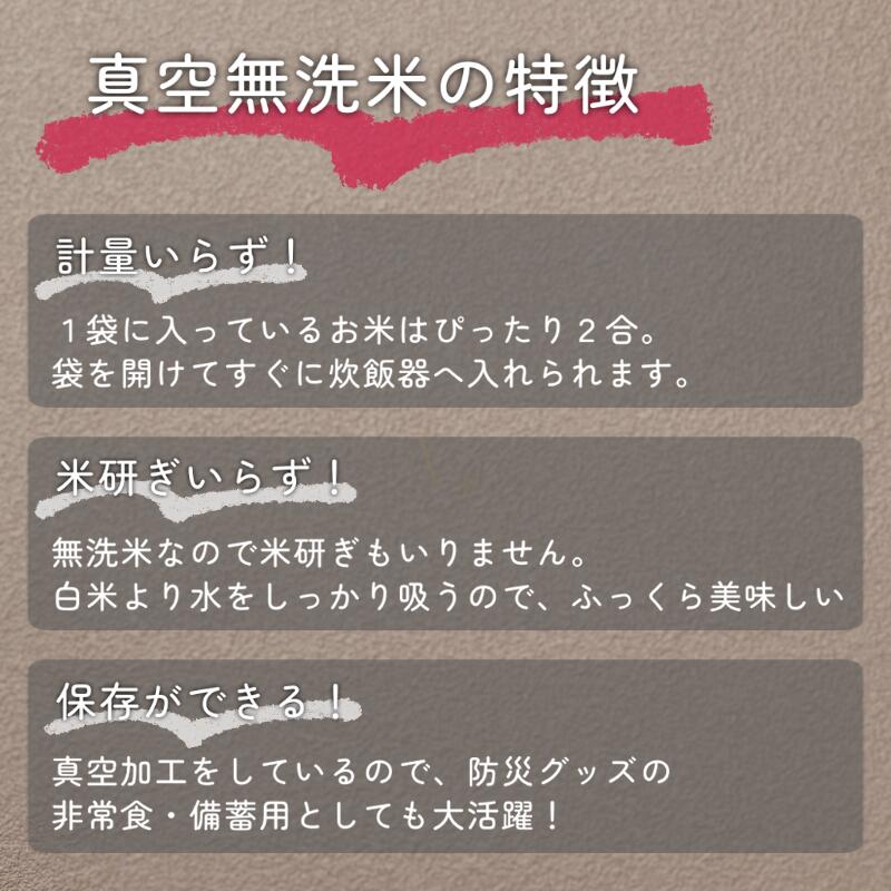 無洗米 個包装 小分け 真空 一人暮らし 仕送り 防災グッズ 長期保存 保存食 非常食 備蓄 シンプル 便利 安い 低価格 キャンプ ソロキャンプ 登山 アウトドア キャンプ飯 アウトドア飯 メスティン飯 BBQ komenoaoki-10000168 米のあおき サンプル画像2