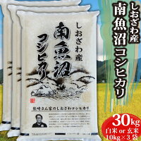 米 令和6年 コシヒカリ 新潟県 南魚沼産 魚沼産コシヒカリ 30kg 白米 玄米 魚沼産 お米 30キロ 令和6年 新潟県産コシヒカリ こしひかり 新潟県魚沼産 魚沼 しおざわ産 新潟 新潟産 塩沢 農家直送 精米 ブランド ギフト プレゼント 贈り物 送料無料