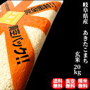 【令和7年産 新米入荷】米 20kg 一等米 あきたこまち 岐阜県産 玄米(5kg×真空パック4袋) 送料無料 精米無料 真空パック無料【7種類から選べる精米】...