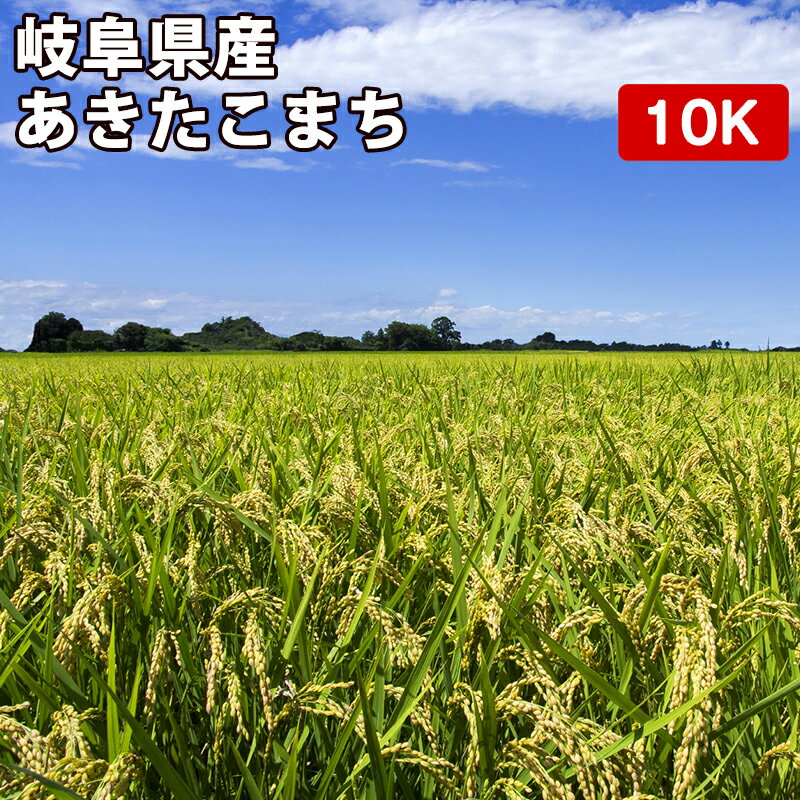 新米岐阜県産 あきたこまち 10kgお米【選べる搗き方 白米・ハイガ米・玄米・8分つきなど】完全真空包装米（真空包装代 無料）長期保存・鮮度維持・カビ、害虫などの繁殖 防止に♪ 贈り物にも。