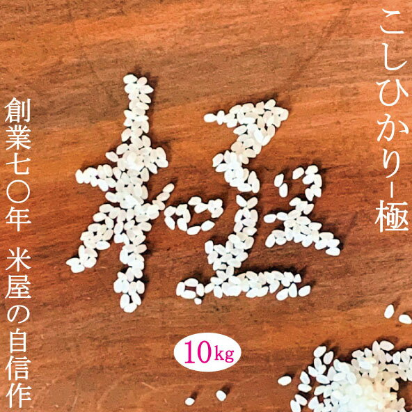 米繁 お米 こしひかり 極 当店オリジナル こだわり お米 令和5年産 10kg（5kgx2個）新潟県 コシヒカリ 魚沼 栃尾 岩船 一等米 白米 精米 送料無料 お中元 お歳暮 ギフト