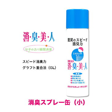 消臭 缶スプレー 小 エチケットミニ 75ml 消臭美人 クラフト消臭 GL消臭 抗菌性 タバコ トイレ 生ゴミ 生理用品 日本製 L881000531