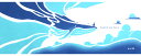【5のつく日 24h限定 店内全品10%OFF】手ぬぐい くじらは空 クジラ 鯨 本 詩太 日本製 タペストリー Airashika TE-2018-00