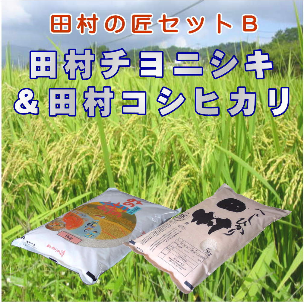 【令和7年産】『匠のセットB』みのりの詩チヨニシキ5kg＆田村コシヒカリ5kg】 komeutukusima-10000129 米処うつくしま サンプル画像2