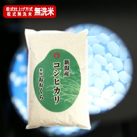 【無洗米（乾式）】新潟県産コシヒカリ（令和元年産）5kg【送料無料】