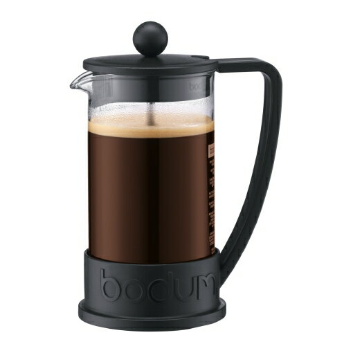 フレンチプレス 【コーヒー豆50g付】ボダム Bodum フレンチプレス ブラジルシリーズ ブラック BK 350ml 1-2人用 初心者におすすめコーヒーメーカー プレス式 コーヒー器具 0948-01【コンビニ受取対応商品】誕生日 プレゼント 新生活