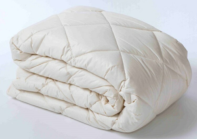 正規品 ベッドパッド キング 羊毛ベッドパッド 195cm×200cm | 日本製 国産 ホテル仕様 ホテル用 ベッドパッド 羊毛 ウール ベッドパッド 鈴屋 [2]