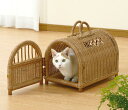 \300円引きクーポン配布/【ランキング1位獲得】籐 ぺットハウス R-281 猫用品 キャリーバッグ カートラタン 今枝商店 移動用のバスケットとしても! R...