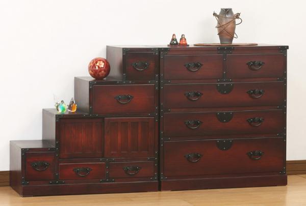 【楽天ランキング受賞】収納家具 タンス チェスト 民芸調 引出箪笥 完成品カタログ通販で実績多数!民芸調の伝統美 和家具 [3]