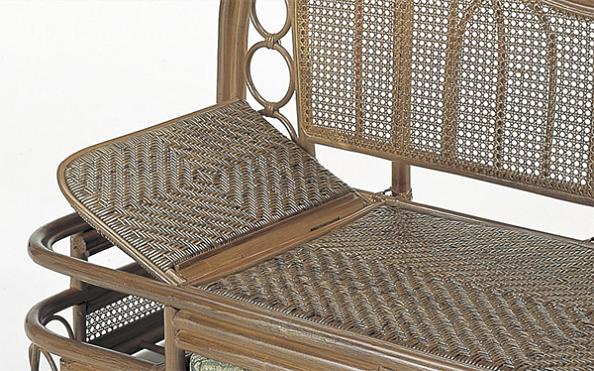 【ランキング受賞】ソファ ソファベッド ソファ 籐 カウチソファー 145幅 Y612B 完成品ラタン 今枝商店 片側リクライニング ゴロ寝にピッタリ クッション付 籐リクライニングソファ 二人掛け アジロ編み ジャガード織 天然素材 籐家具 籐製フロアソファー 簡易ベッド [2]
