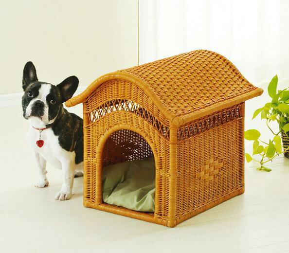 【楽天ランキング1位受賞】犬用品 犬小屋・ケージ・ゲート ハウス・犬小屋 籐 ペットハウス R-283 完成品ラタン 今枝商店 リビングに置ける本格犬小屋！籐 ペットハウス R-283 R-283 サークル ケージ ハウス ベッド 犬小屋 犬舎 ペット用品 犬 ラタン R-283