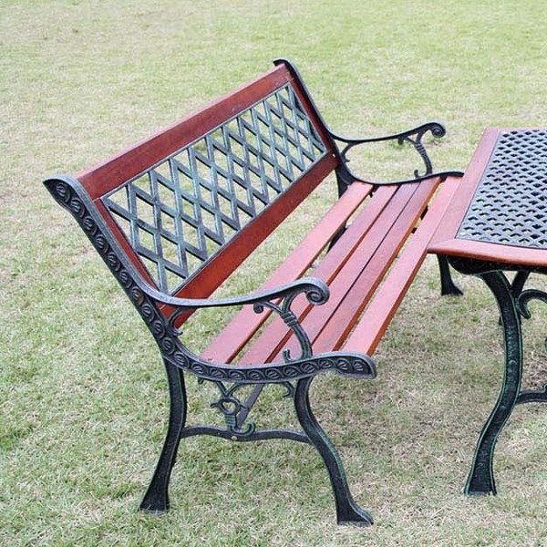 【ランキング1位受賞】 存在感のあるお洒落なお庭用クロスベンチ 00813001 ガーデニング お洒落 庭 木製 イングリッシュガーデン 椅子 ベンチ イス 二...