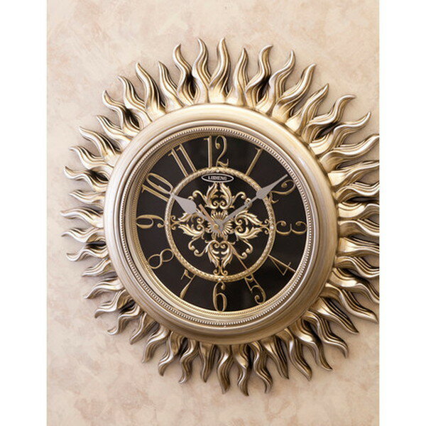 【ランキング1位受賞】黒の盤面がシックでオシャレな壁掛け時計 117 完成品LS-BQ8110NY 時計 お洒落 上品 レトロ 贈り物 掛け時計 アンティーク [3]