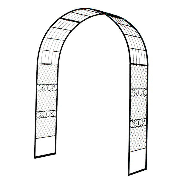 エクステリア ガーデンファニチャー ガーデンファニチャー パーゴラ アーチ アイアンワイドアーチIA-ED00GRN アイアン アーチ 門 木製 バラ フェンス...