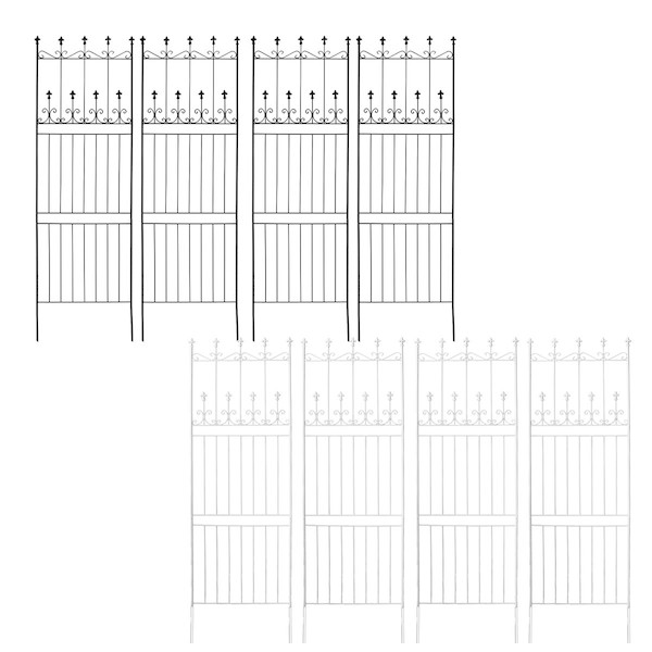 【ランキング受賞】 エクステリア・ガーデンファニチャー フェンス オールドシャトーフェンス220 ハイタイプ 4枚組OC00H-4P フェンス アイアン ガーデンフェンス ガーデニング 枠 柵 アンティーク トレリス ベランダ つる 薔薇 バラ 朝顔 園芸 ラティス つるバラ