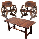 エクステリア ガーデンファニチャー ガーデンファニチャー ガーデンファニチャーセット 車輪ベンチ&焼杉テーブル3点セット(ベンチ小)WBT650-3PSET-D...