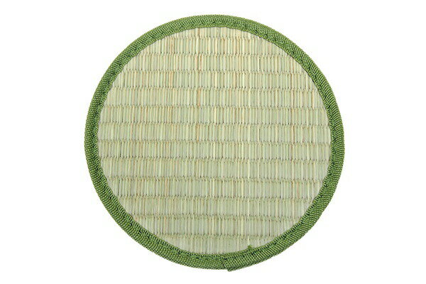 家具 生活雑貨の くつろぎライフの【ランキング受賞】 カーペット マット 畳 マット 床保護マット チェアマット い草雑貨 座卓敷き 円形（4枚1組）144001055 144001056 ミニ畳 傷防止｜アングル3