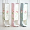 \300円引きクーポン配布/ハンドペイント 薔薇のトイレットペーパーホルダー トイレ用品 トイレットペーパーホルダーGDR-GT2014-04 ホワイト ブルー...