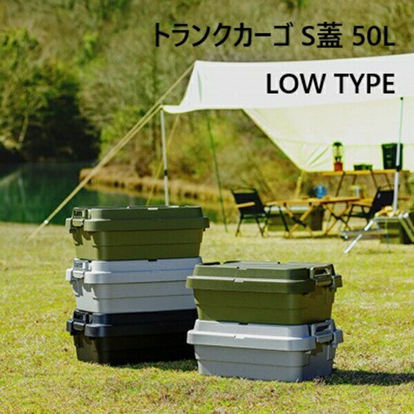 ＼300円引きクーポン配布中／トランクカーゴ S蓋 50L LOW TYPE エクステリア・ガーデンファニチャー ガーデンボックスTC-50SL キャンプ アウトドア 収納 カー用品 マルチ 蓋