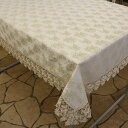\スーパーセール値下げ/レース ジャガード織り テーブルクロス 135cm×180cm 配膳用品・キッチンファブリック テーブルクロス388-07 ゴージャス ...