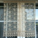 【ランキング1位受賞】 カーテン・ブラインド のれん レース刺繍のれん 85cm×90cm 503-81 レース 刺繍 ゴージャス 和風 洋風 華やか 客間 プ...