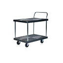 \300円引きクーポン配布/ 【ランキング1位獲得】 静かな樹脂台車 2段 300kg DIY・工具 物流・運搬器具 台車M5-MGKBO0012 荷台 カート...