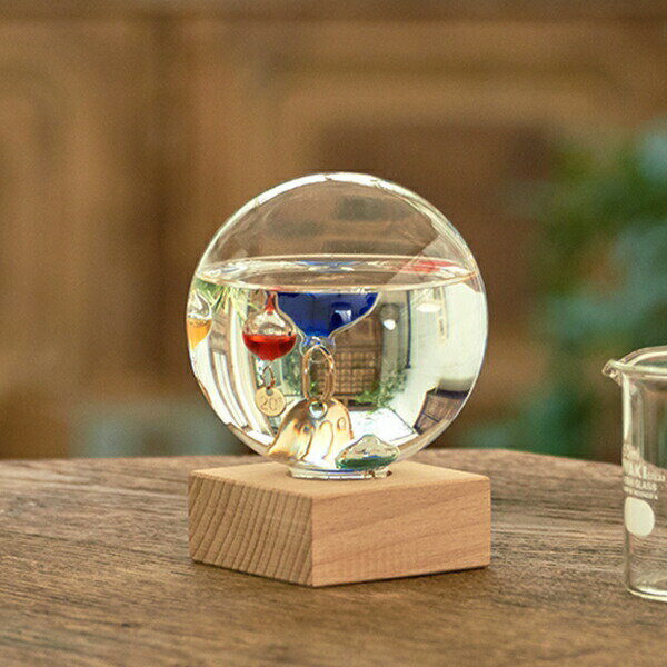 温度計・湿度計 ガラスフロート温度計 ドーム Fun Science333-209 プレゼント お祝い 置物 オブジェ インテリア 小物 おしゃれ