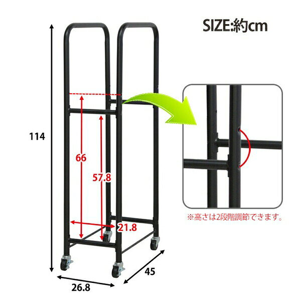 【ランキング獲得】車用品 タイヤ ホイール タイヤラック スリムタイヤラック 2本...