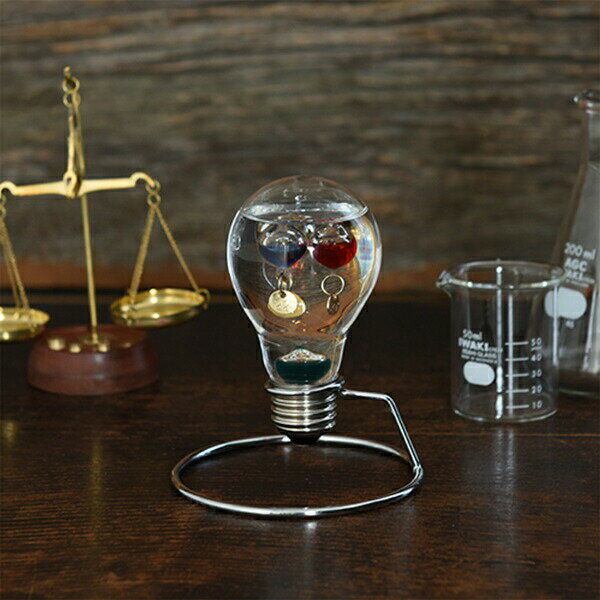 \300円引きクーポン配布/ガラスフロート温度計 電球 Fun Science 温度計・湿度計333-208 プレゼント お祝い 置物 オブジェ インテリア 小物 おしゃれ